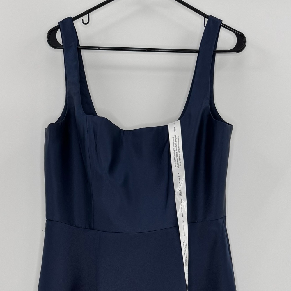 Dessy Collection Navy Midi Dress - Picture 7 of 13